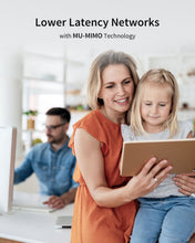 Charger l'image dans la galerie, 1200Mbps WiFi Extender Supports MU-MIMO Technology Ensures Efficient Data Transmission on Multiple Devices