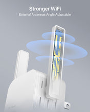 Charger l'image dans la galerie, ioGiant WiFi to Ethernet Adapter Equipped with 2 External and 180-degree Adjustable Antennas for Stronger Connection with Router Place Your Wired Device Where You Need and Enjoy Flexible and Fast Connection