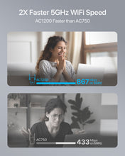 Charger l'image dans la galerie, ioGiant WiFi to Ethernet Adapter Supports up to 867Mbps on 5GHz Connection Uplink with a WiFi Router on 5GHz Band with 2X Speed of Other AC750 Adapters