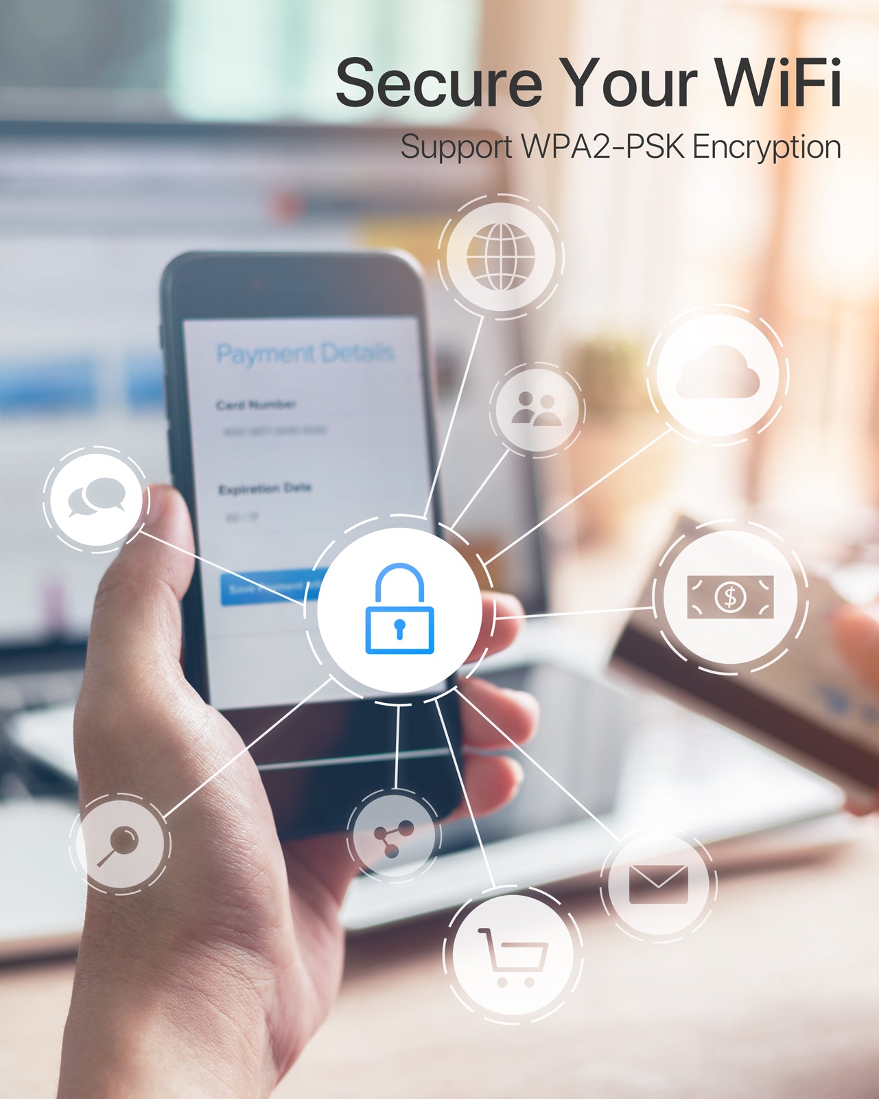 ioGiant Box 4G, Routeur 4G SIM LTE WiFi AC 1200 Mbps, Boîtier 4G Wi-Fi avec modem Carte SIM pour tout Opérateur, Connectez jusqu'à 64 Appareils, 2 antennes amovibles, Routeur WiFi 4G