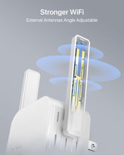 Charger l&#39;image dans la galerie, ioGiant WiFi to Ethernet Adapter Equipped with 2 External and 180-degree Adjustable Antennas for Stronger Connection with Router Place Your Wired Device Where You Need and Enjoy Flexible and Fast Connection

